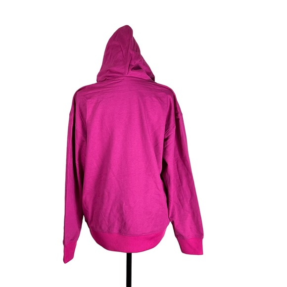 FASHION ZERO WOMEN'S FUCHSIA PINK PULLOVER HOODIE NWT SIZE M - Picture 2 of 7
